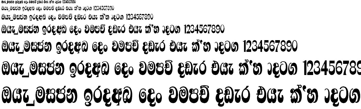 4u Ajantha Sinhala Font