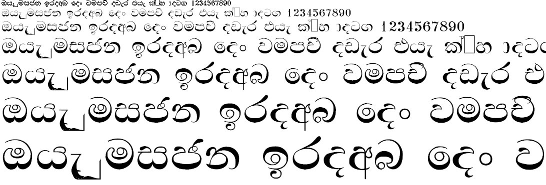 4u Anurada Sinhala Font