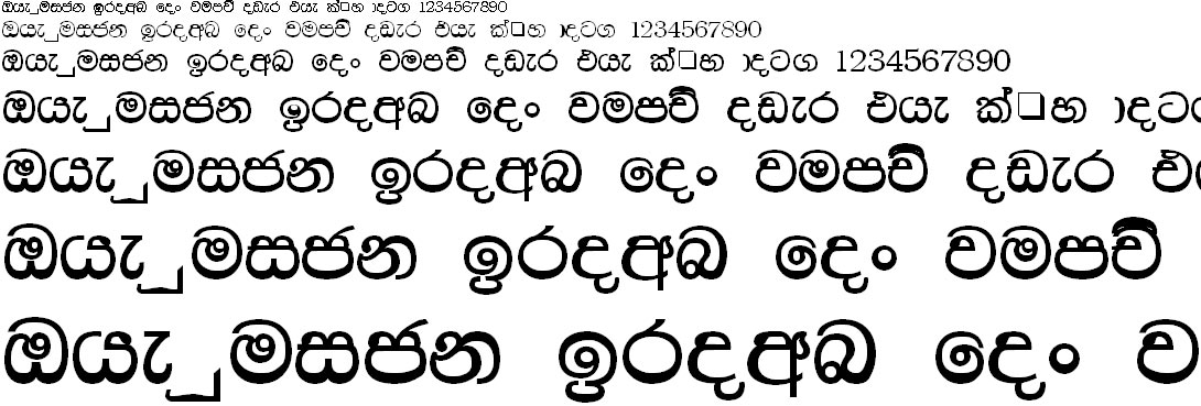 4u Chami Sinhala Font