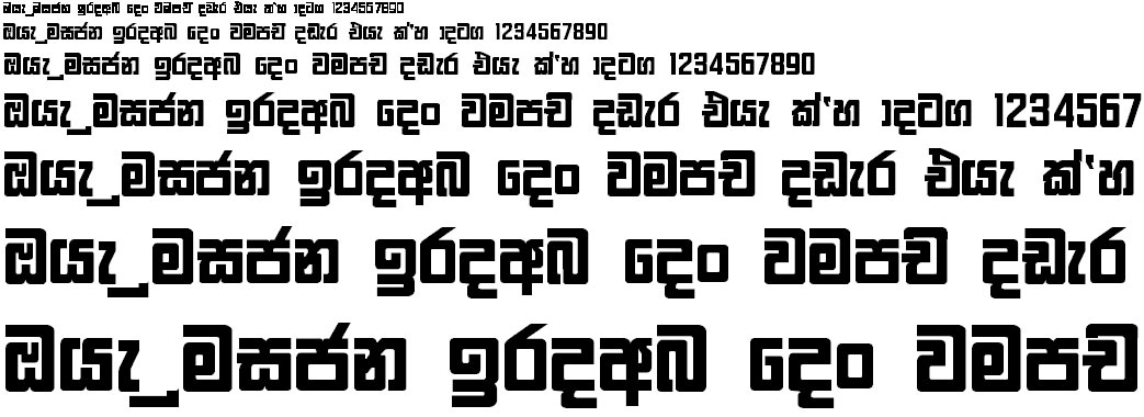 4u Gemunu Sinhala Font