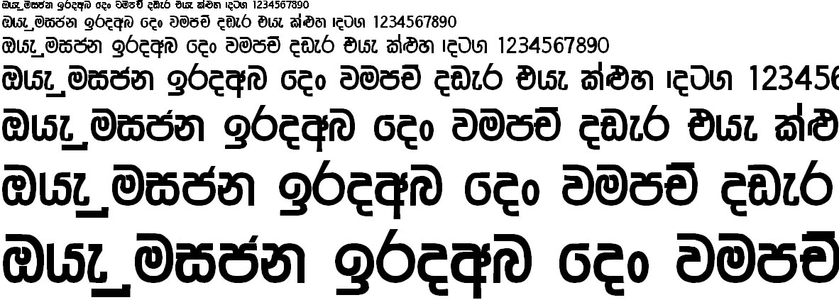 4u Nisansala Sinhala Font
