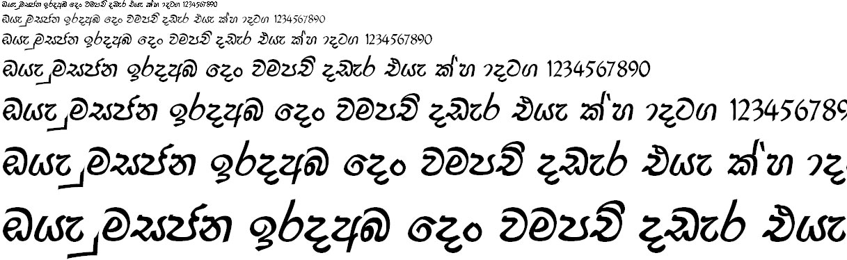 4u Ranee Sinhala Font
