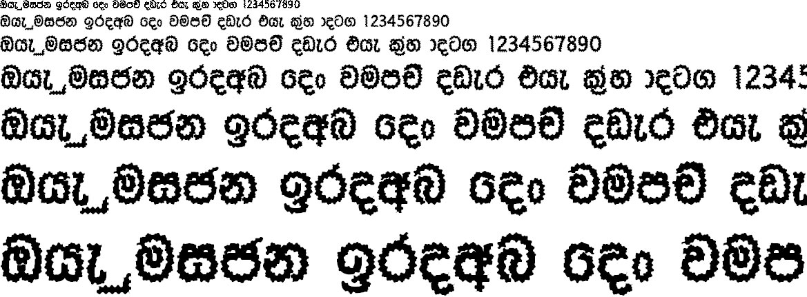 AH Tharanga Sinhala Font