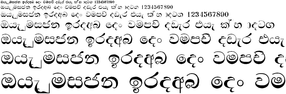Ajith New S Sinhala Font