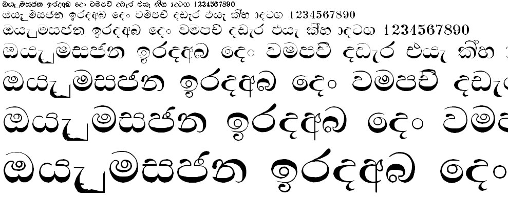 Anuradha PC Sinhala Font
