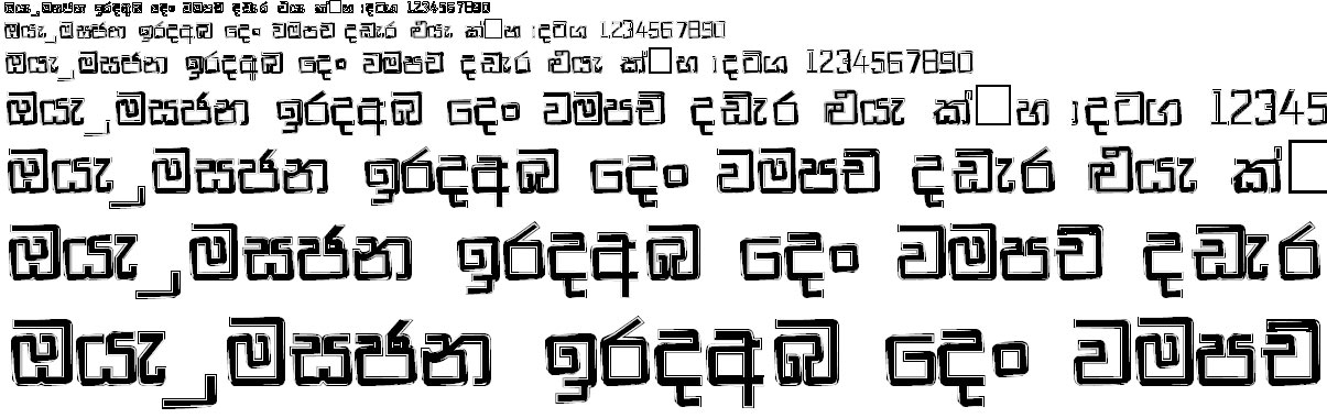 Bu Nisha Sinhala Font