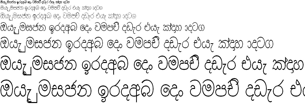 DS Waruni Sinhala Font