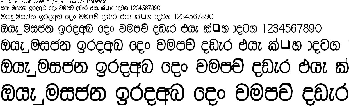 DL Malathi Sinhala Font