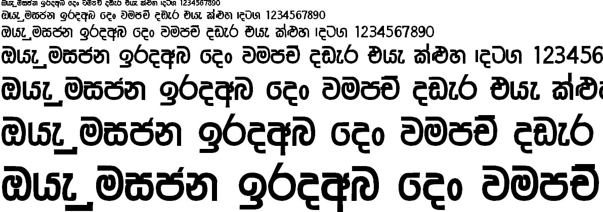 DL Nisansala Sinhala Font