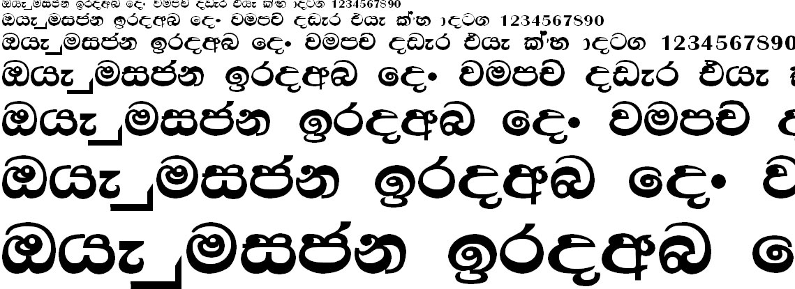 DL Paba Sinhala Font