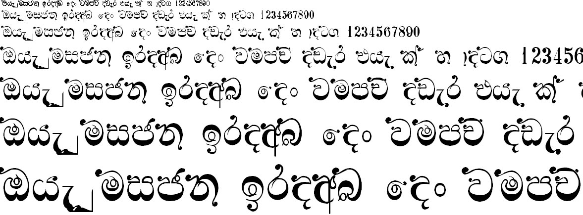 GS Manori Sinhala Font
