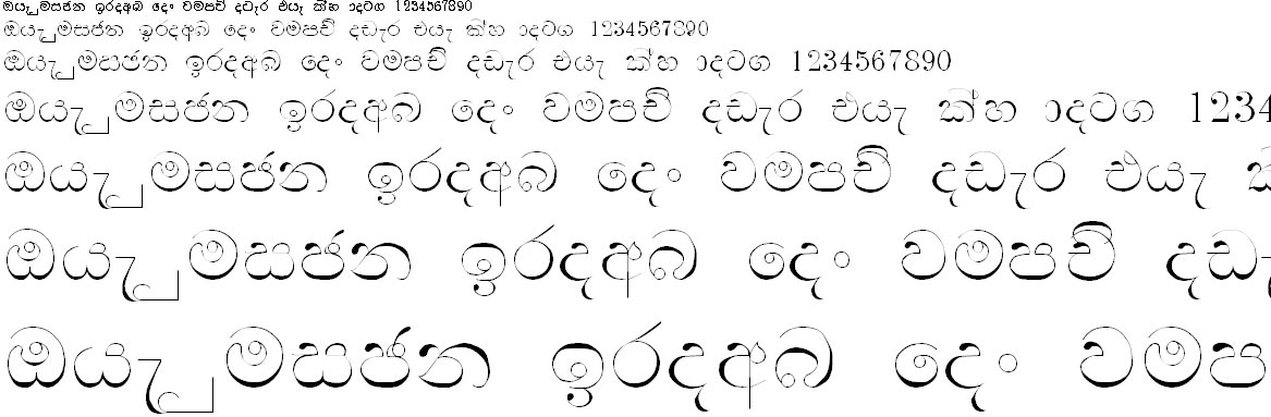 Ridi 1 Sinhala Font