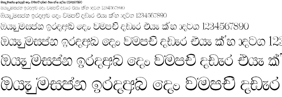 FM Arjunn X Sinhala Font