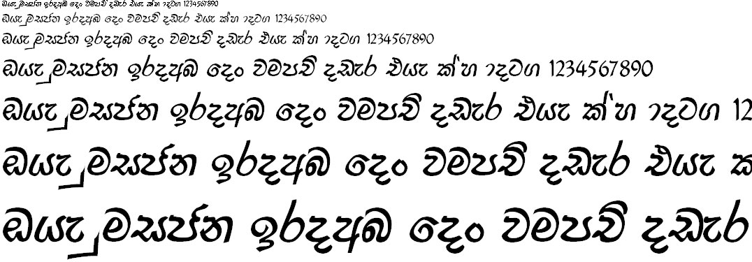 FM Derana X Sinhala Font