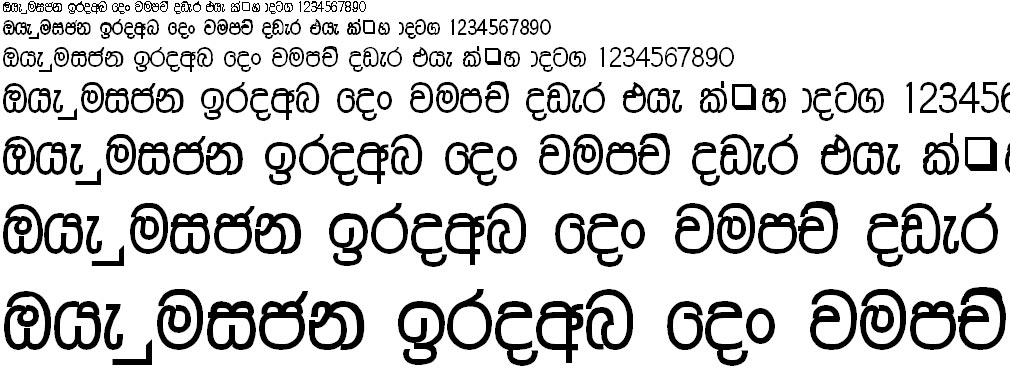 FS Satsara Sinhala Font