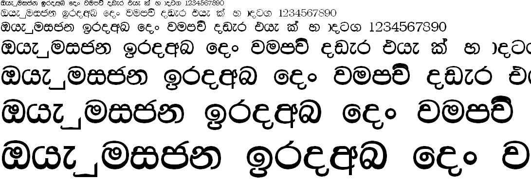 Info Dinesh Sinhala Font