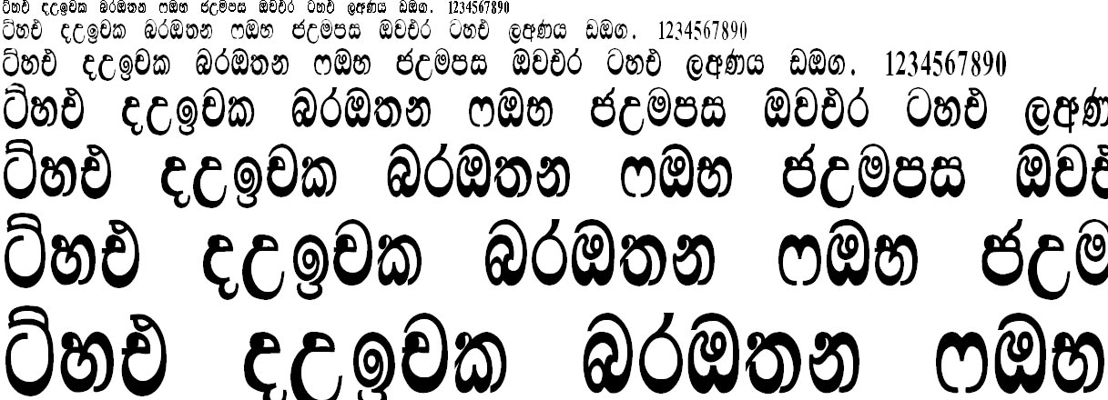 Lakanatha Sinhala Font