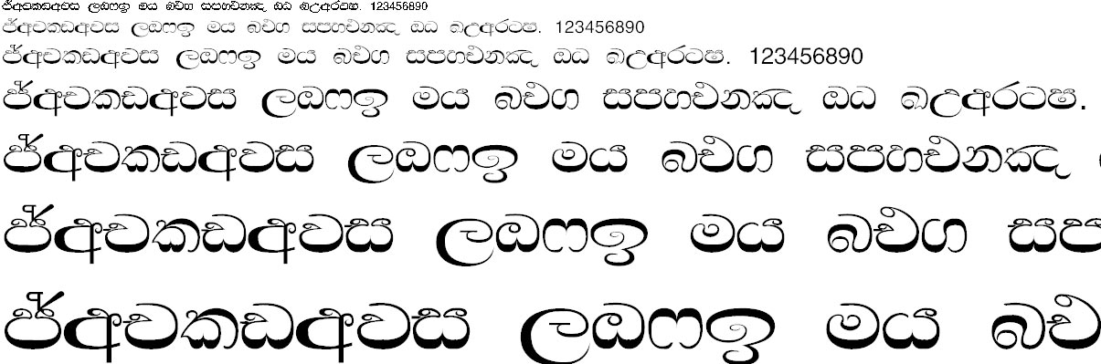 LM Witha0 Sinhala Font