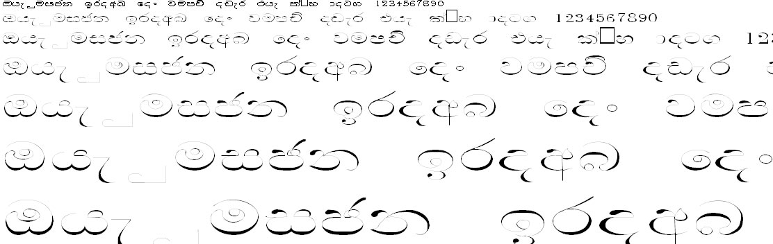 Mi Dasuni Wide Sinhala Font
