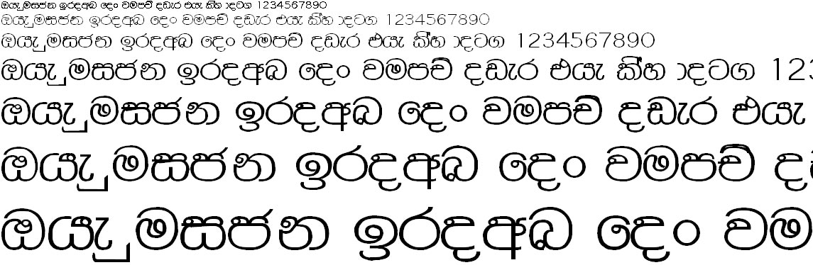 NID Ahasa Chapa Sinhala Font