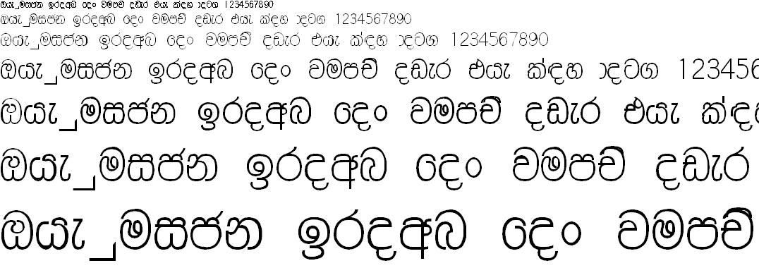 Niluka Look Sinhala Font