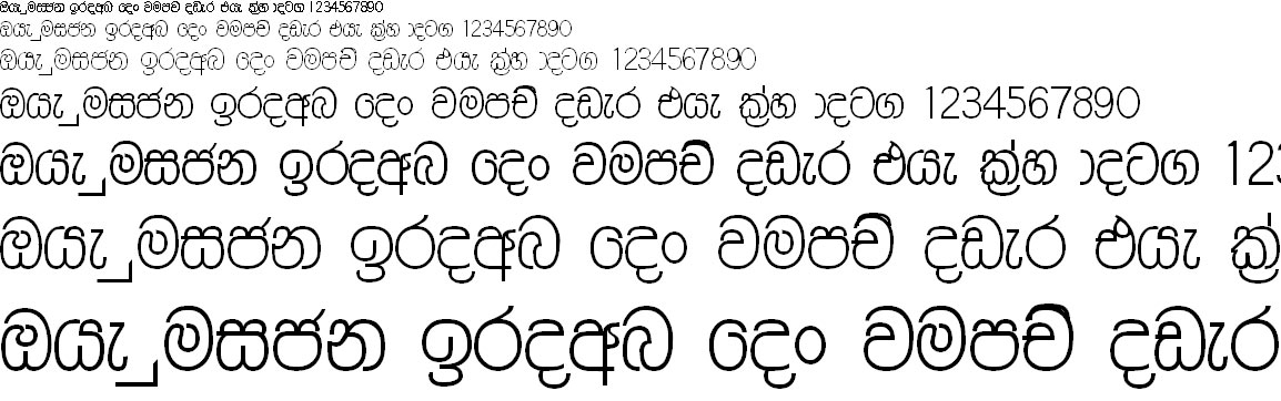 CPS 12 Sinhala Font