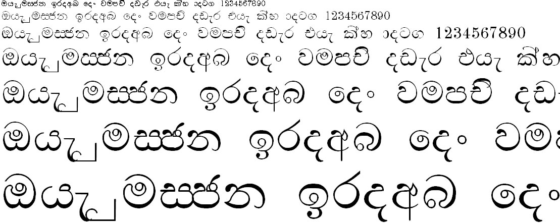 CPS 13 Sinhala Font