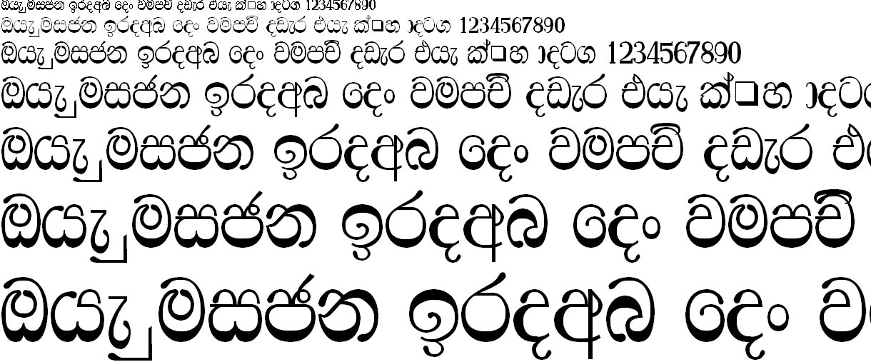 CPS 38 Sinhala Font