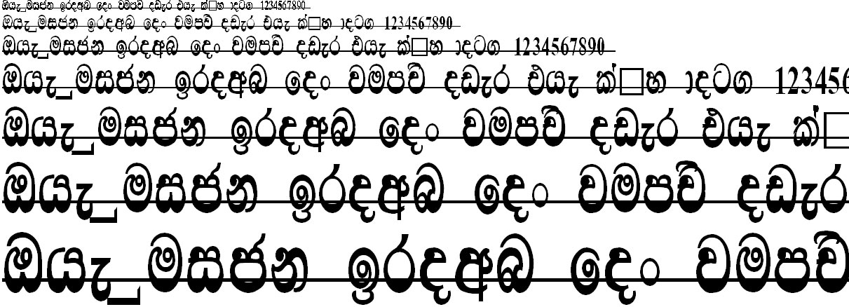CPS 39 Sinhala Font