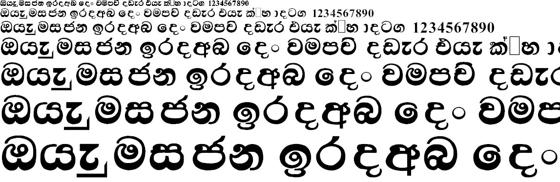 NPW Ruwani Sinhala Font