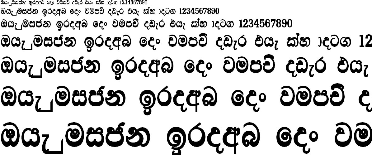 AMS Sanduni Sinhala Font