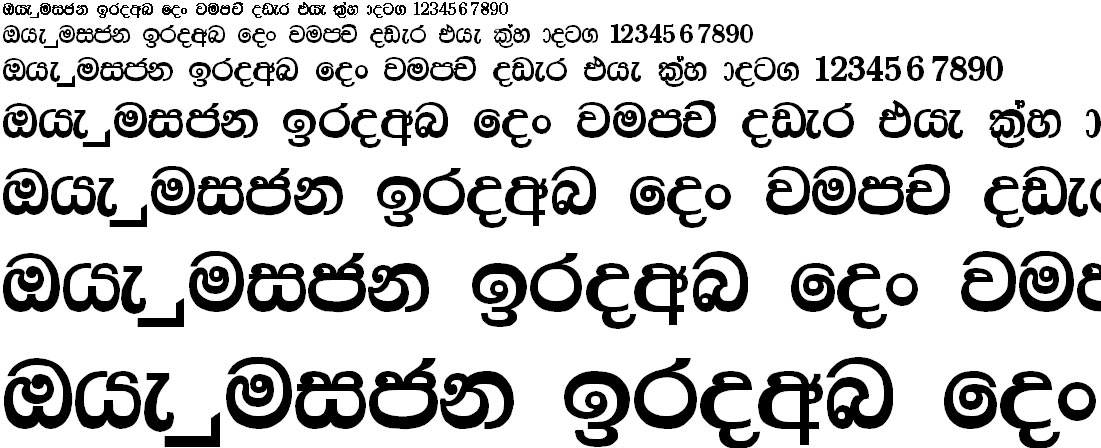 Radhika PC Sinhala Font