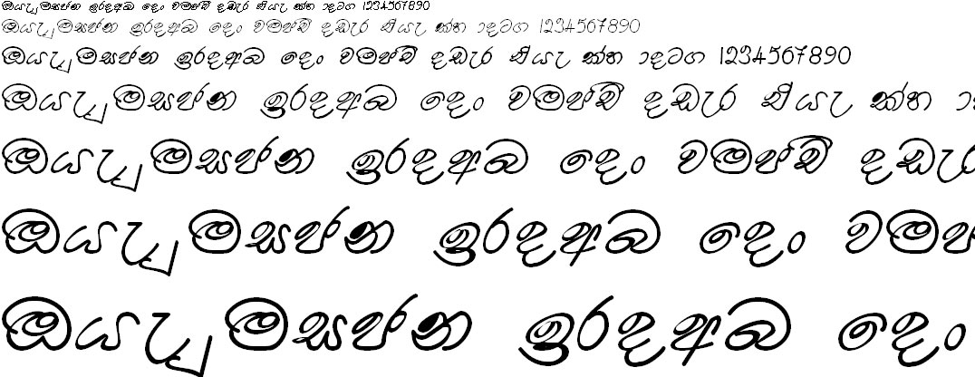 Somi Dusantha Sinhala Font