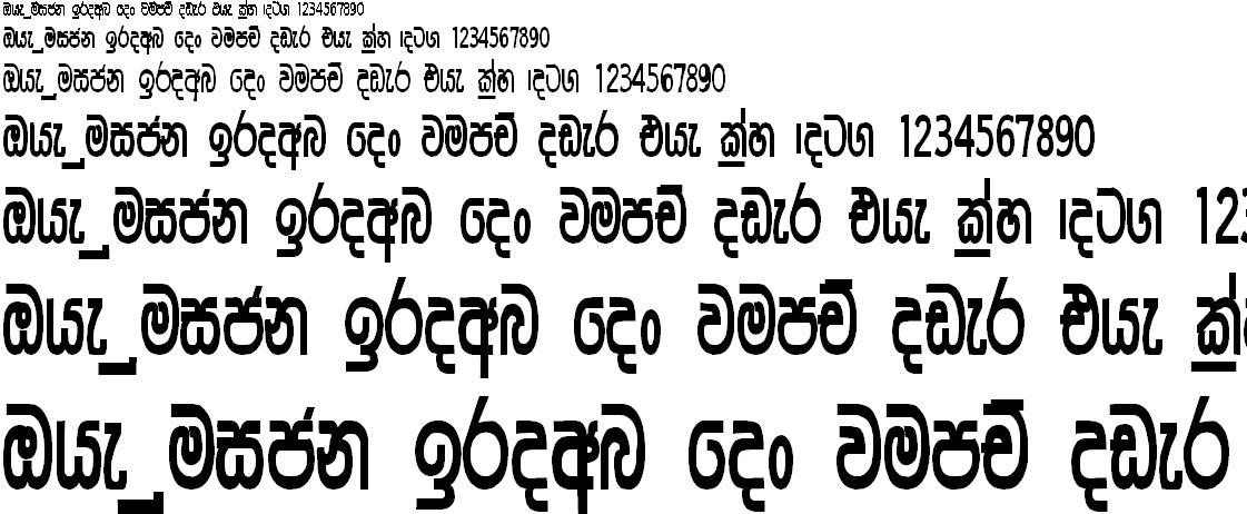 Somi Hansika Sinhala Font
