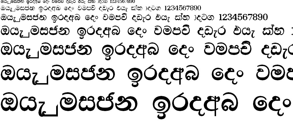 Somi Nadeeka Sinhala Font